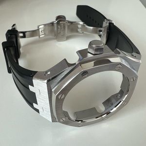 Casio G-Shock GA2100 Mod Steel Bezel Resin Band